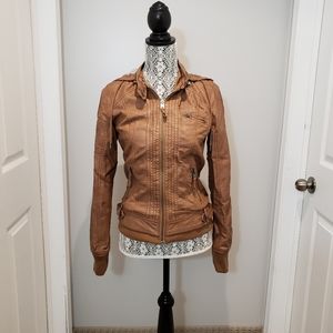 Garage bomber jacket, brown, size S